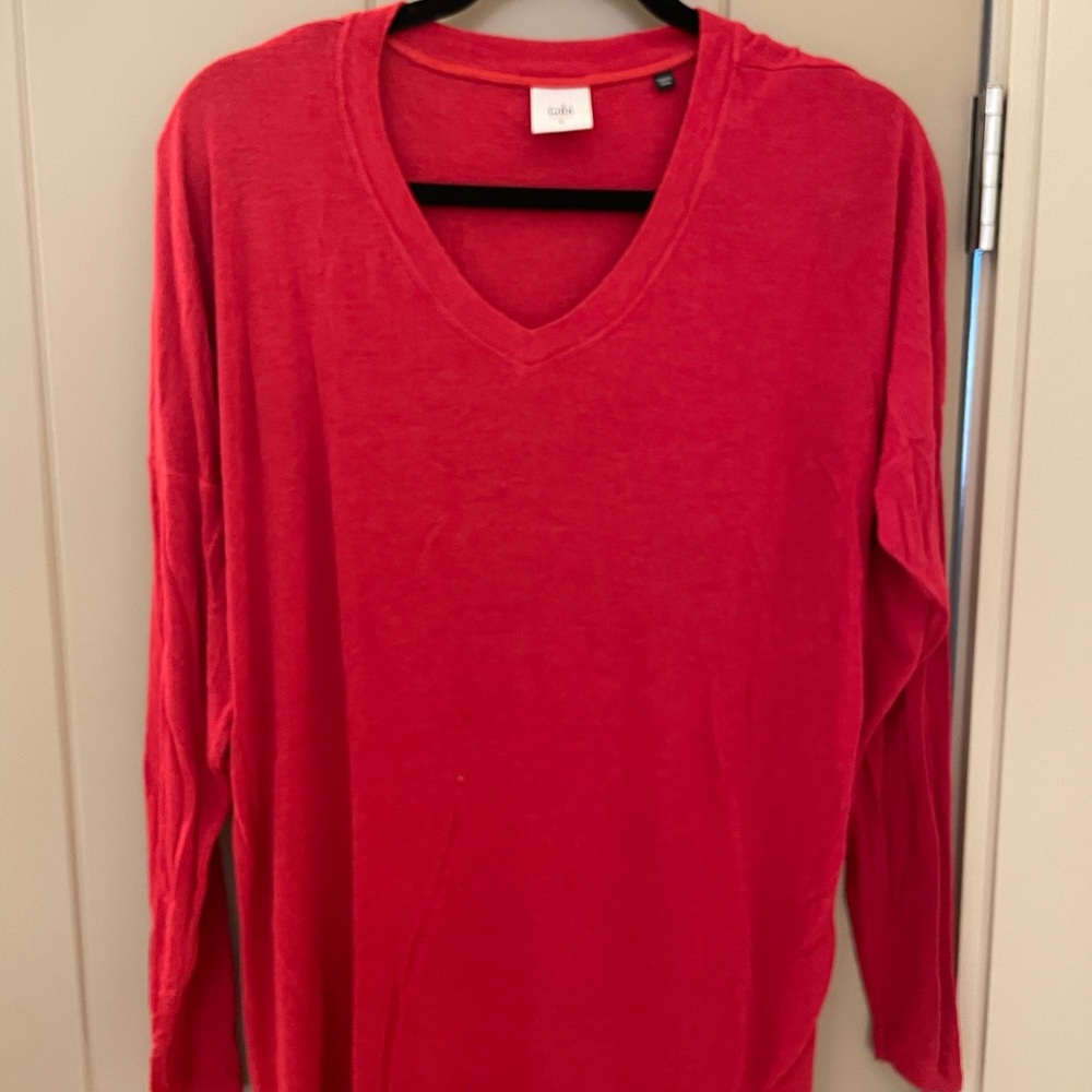 Cabi Serenity Tee Red. Size S.